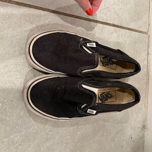 Vans Black Slip-On Shoes
